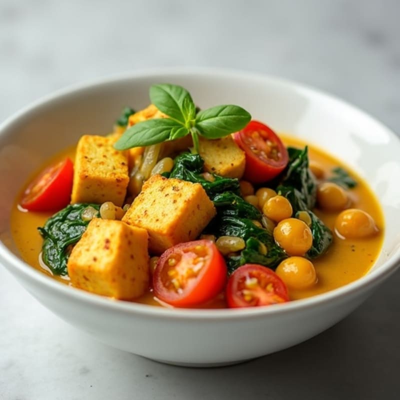 Creamy Coconut Chickpea and Spinach Curry