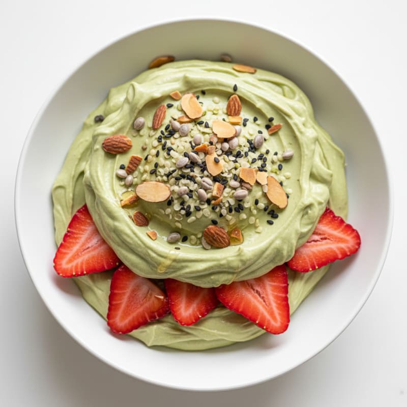 Silky Matcha Protein Yogurt Parfait