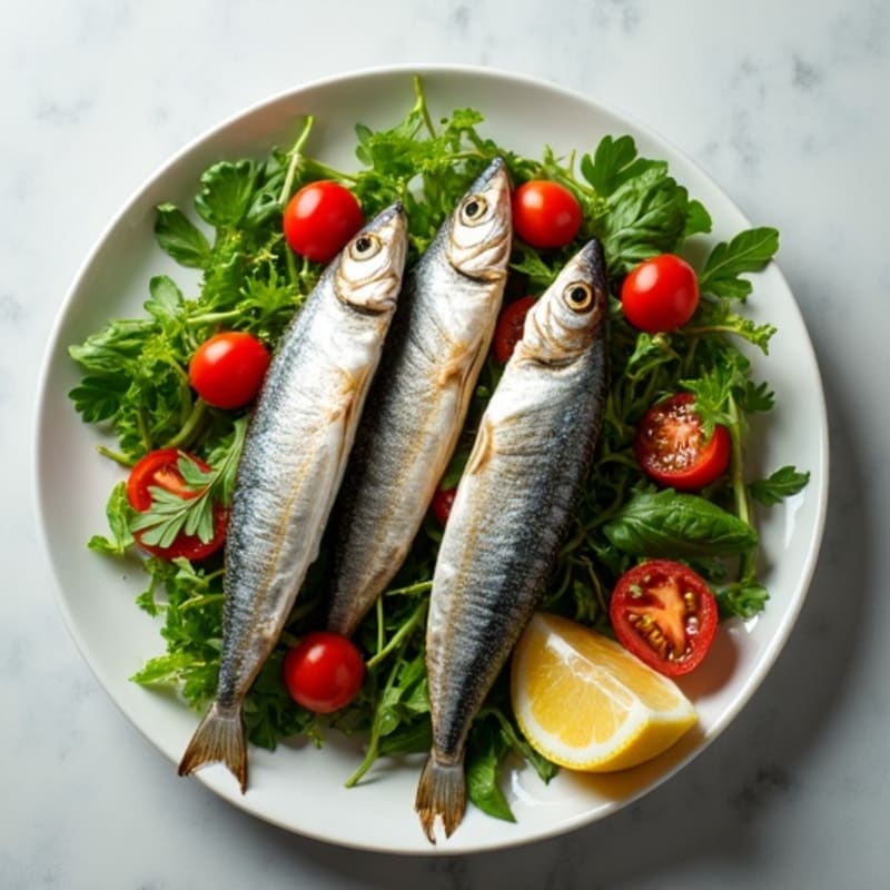 Fresh Sardines with Zesty Herb Salad