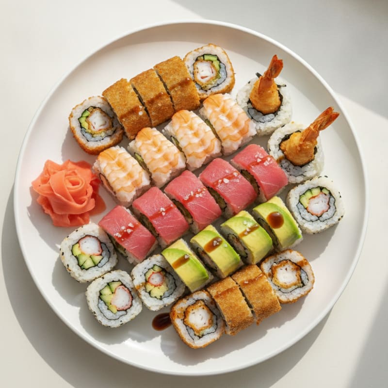 Assorted Fresh Sushi Rolls