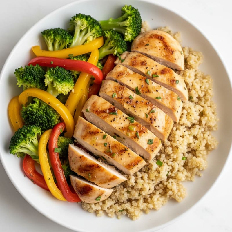Lemon Herb Chicken and Quinoa Bowl