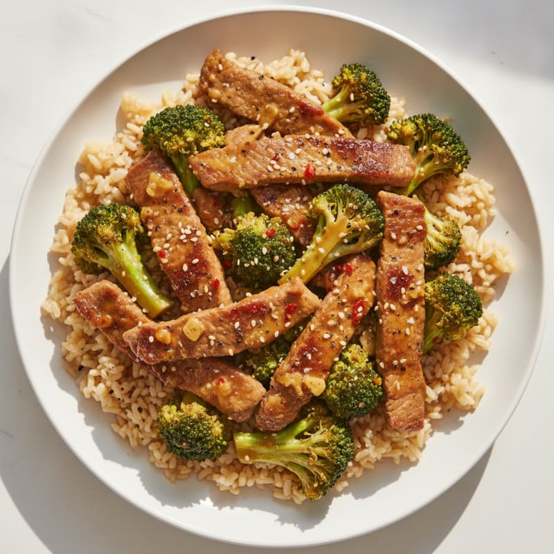 Sesame Beef and Broccoli Stir-Fry