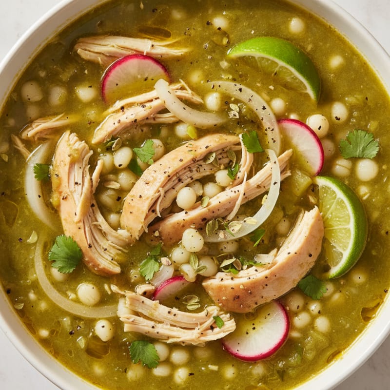 Hearty Chicken Pozole Verde