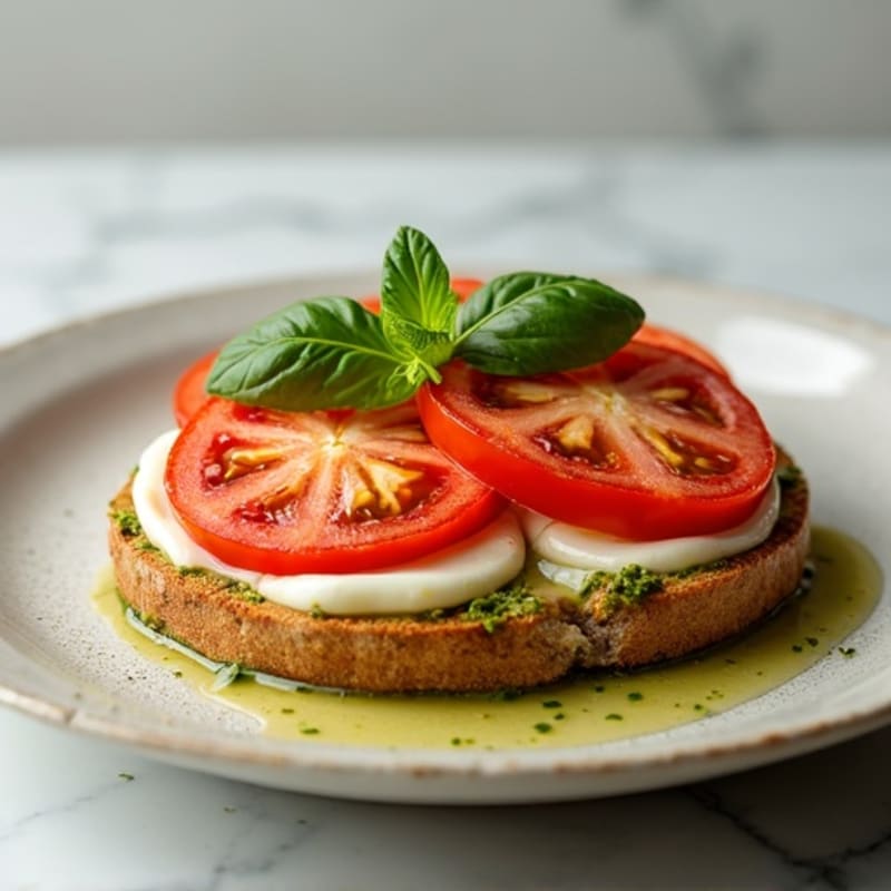Fresh Mozzarella and Tomato Pesto Melt