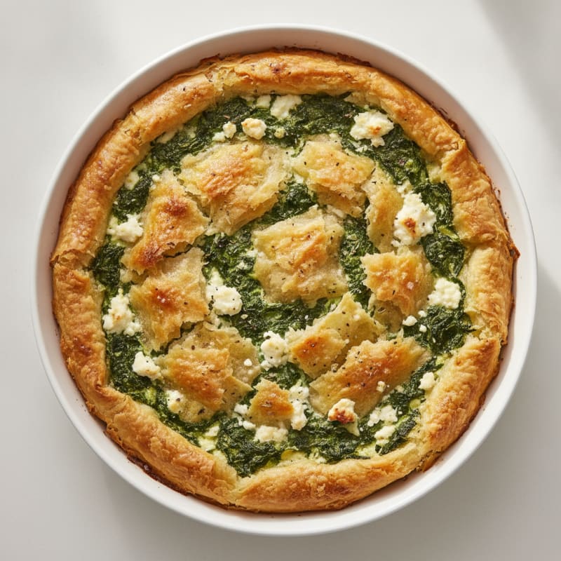 Spinach Feta Phyllo Pie