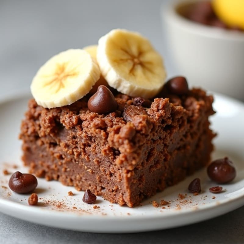 Protein-Packed Chocolate Banana Baked Oats