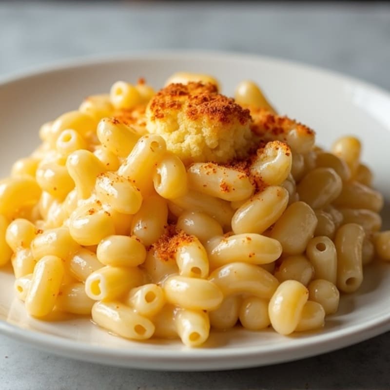 Creamy Baked Cauliflower Mac and Cheese