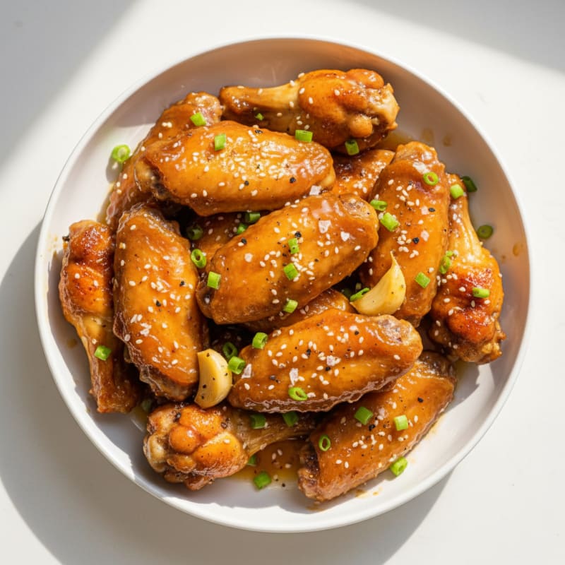 Honey-Garlic Glazed Chicken Wings