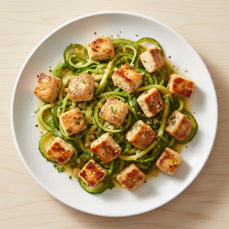 Chicken and Zucchini Lemon-Herb Stir-Fry