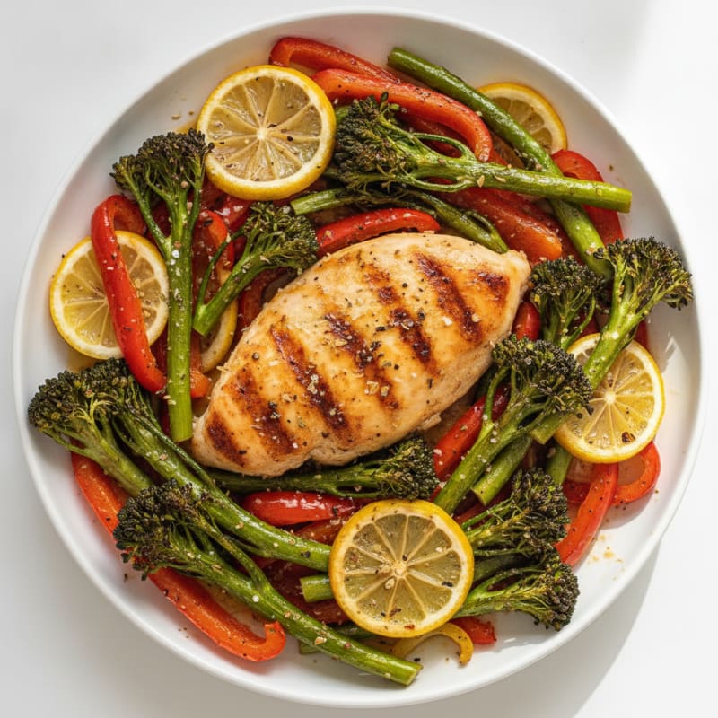 Sheet Pan Lemon-Herb Chicken and Roasted Vegetables