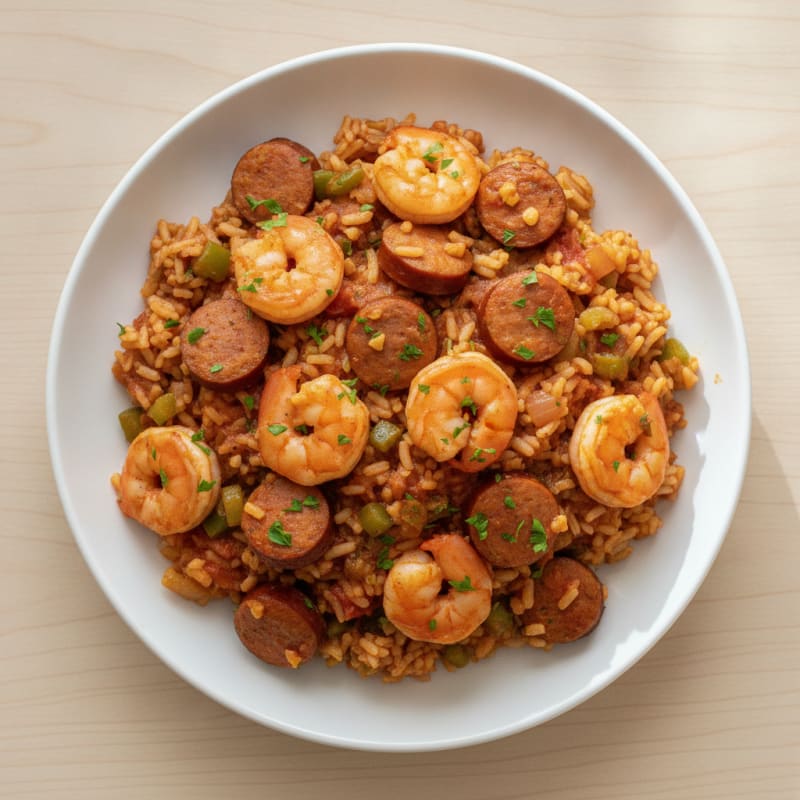 Creole Shrimp and Sausage Jambalaya