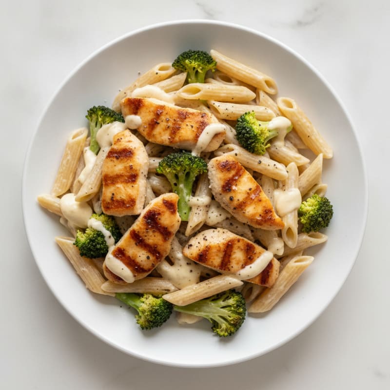 Garlic Parmesan Chicken Alfredo Pasta