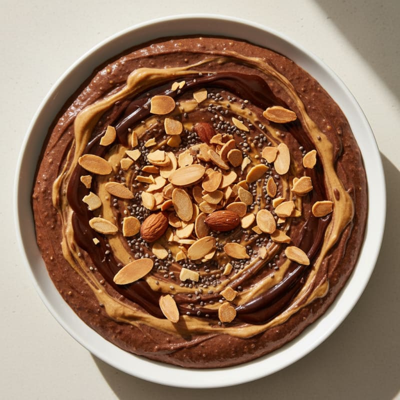 Protein Chocolate Almond Pudding