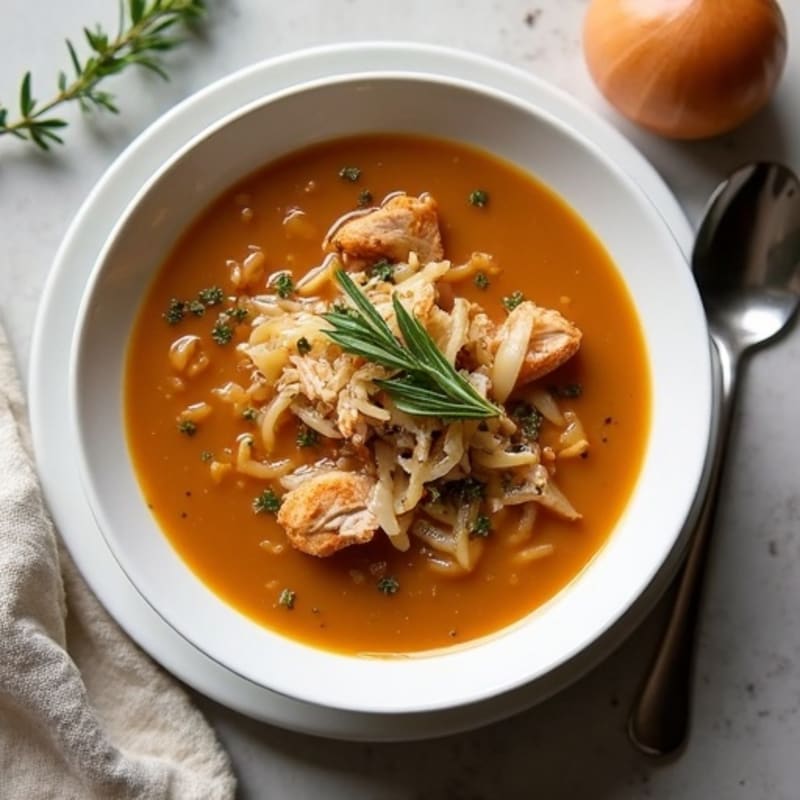 Hearty Slow-Cooked Caramelized Onion Soup