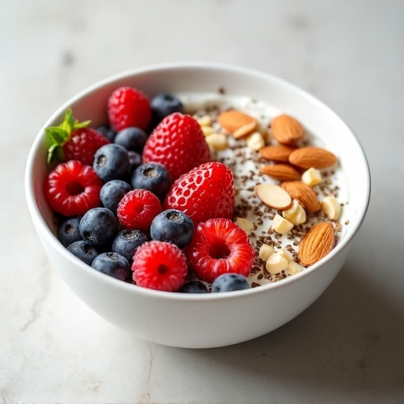 Creamy Greek Yogurt Power Bowl with Honey-Roasted Almonds