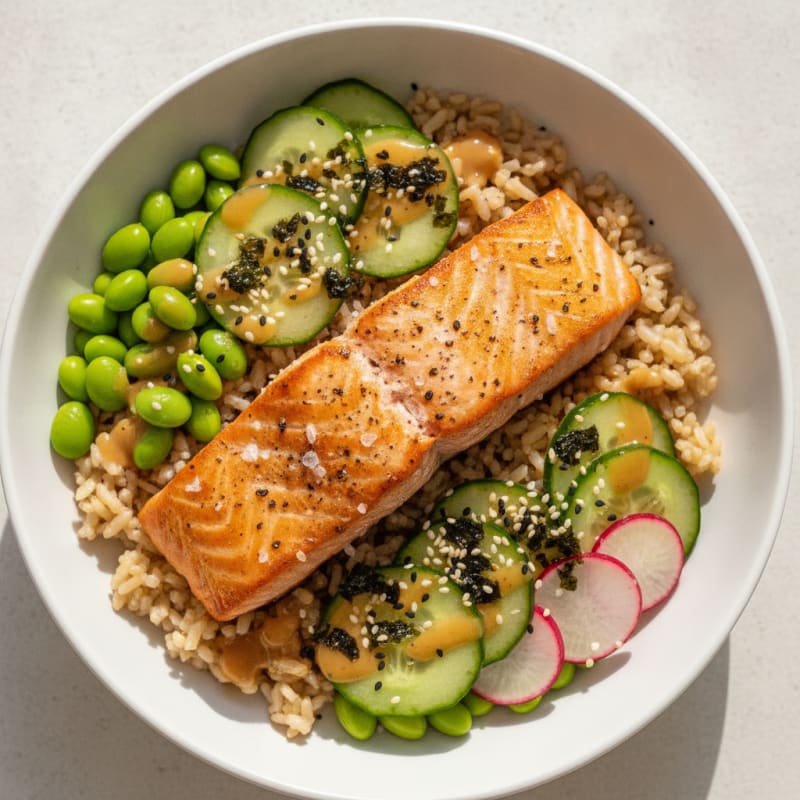 Salmon Sushi Rice Bowl