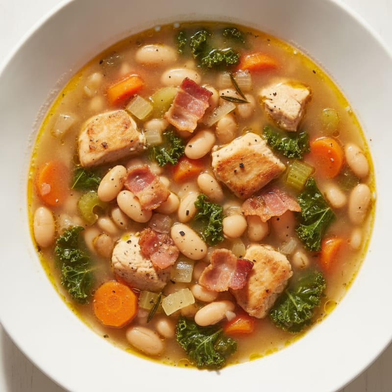 Hearty Tuscan Bean Soup with Pancetta