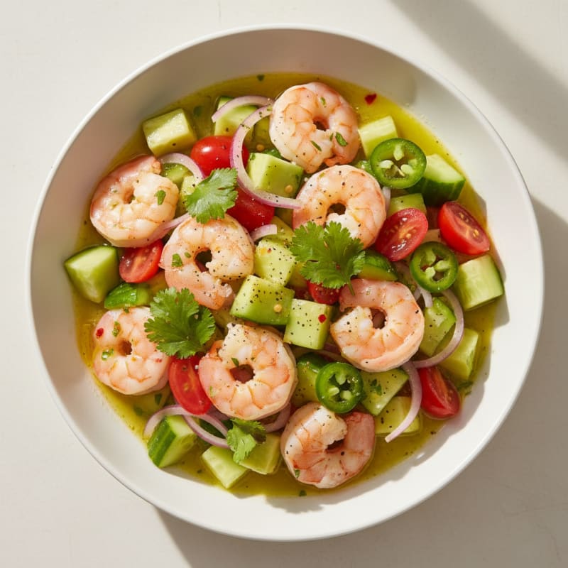 Zesty Chili-Lime Shrimp Ceviche with Avocado