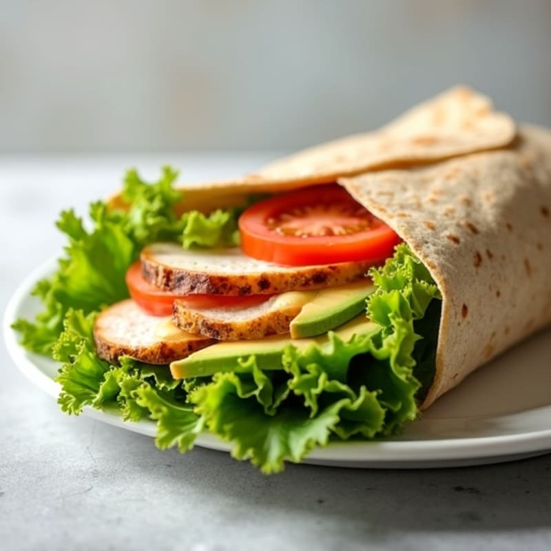 Fresh Turkey and Creamy Avocado Wrap