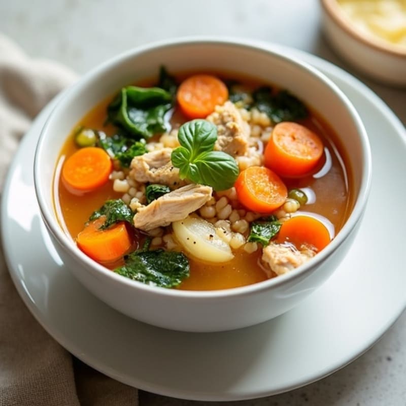 Hearty Chicken and Fresh Vegetable Soup