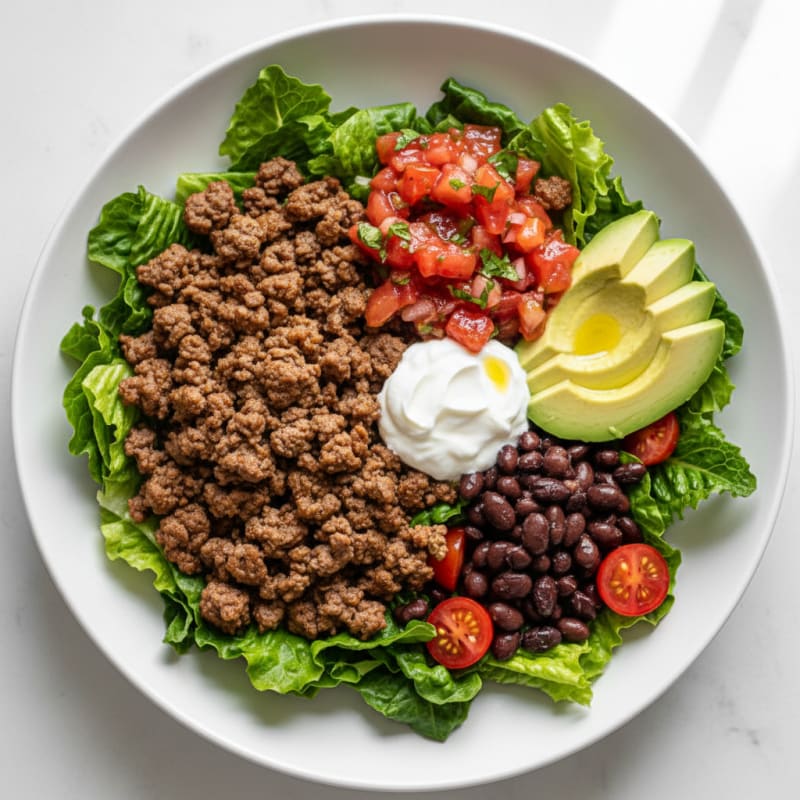 Ground Beef Taco Salad Bowl