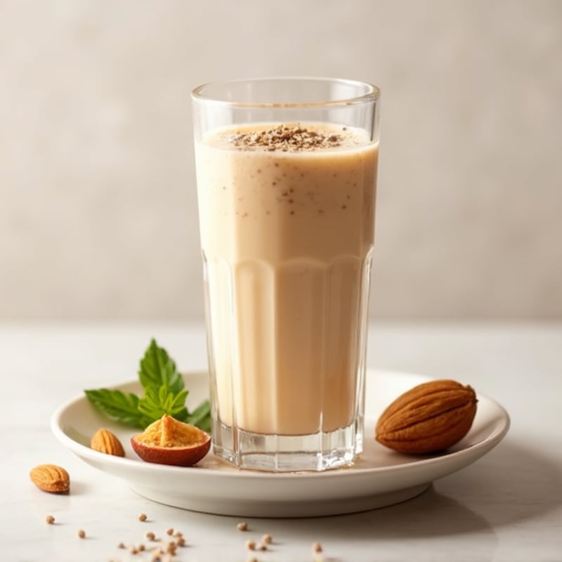 Protein Shake with Almond Butter and Chia Seeds