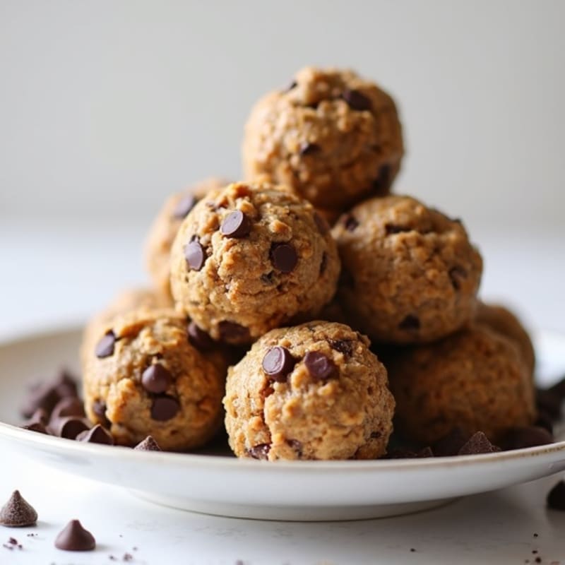 Healthy No-Bake Chocolate Chip Protein Bites