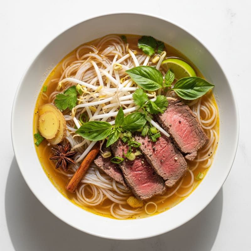 Tender Beef Pho with Silky Noodles