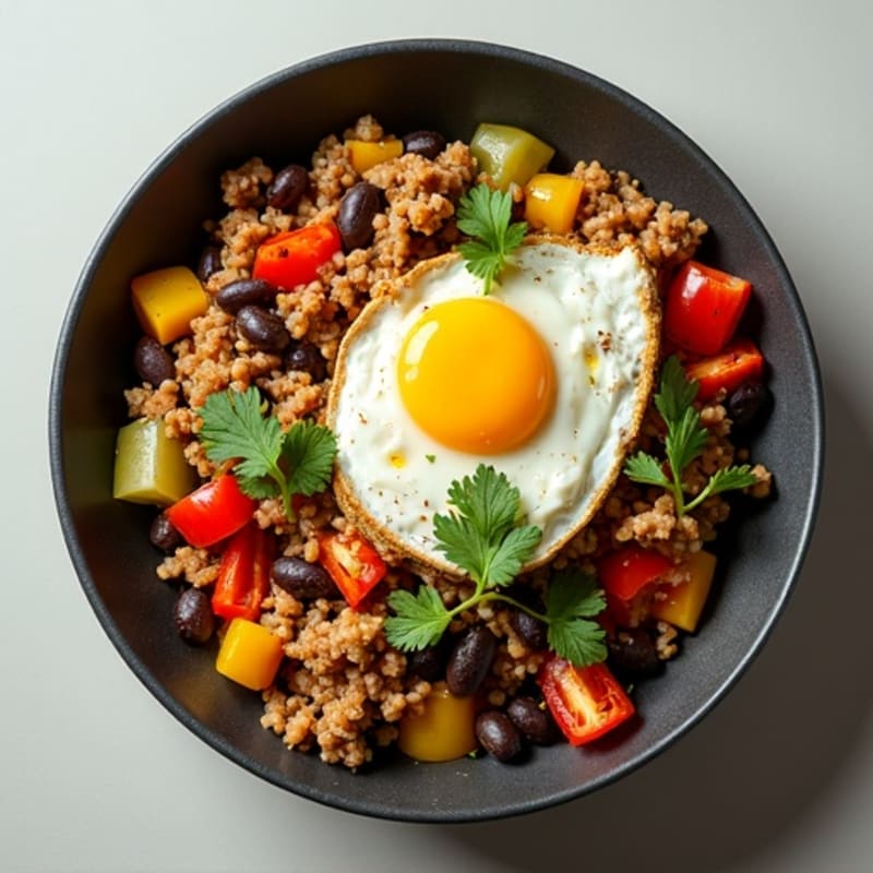 Cilantro-Lime Ground Turkey Taco Skillet