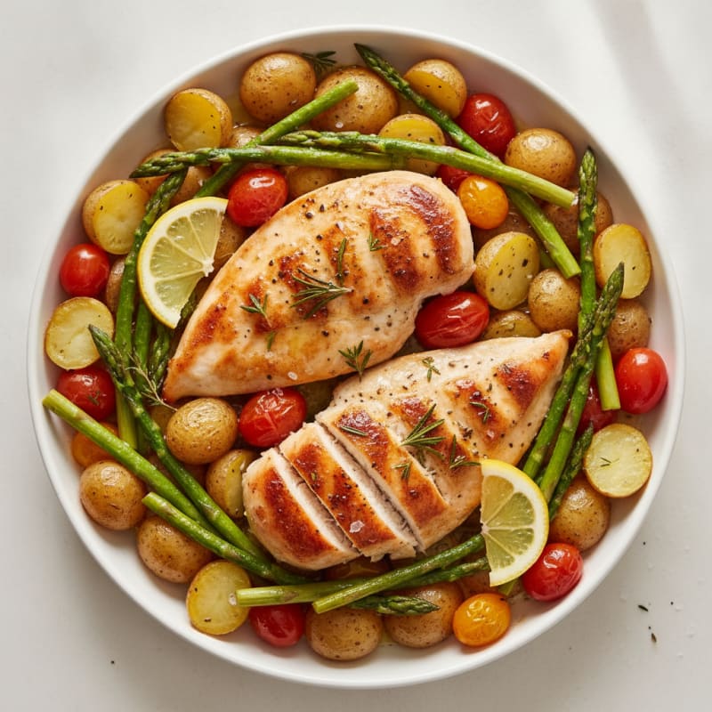 Quick Lemon Herb Sheet Pan Chicken