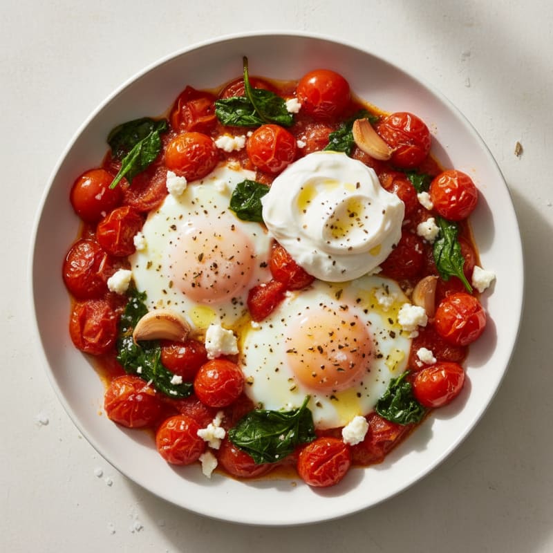 Baked Eggs with Roasted Tomatoes