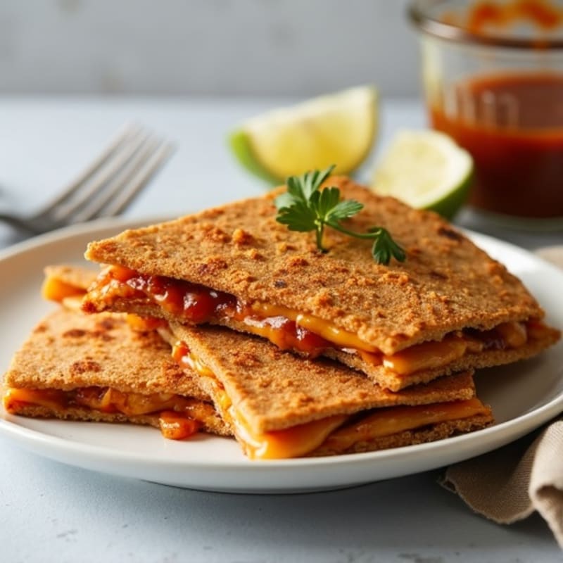 Crispy BBQ Chicken Whole Wheat Quesadilla