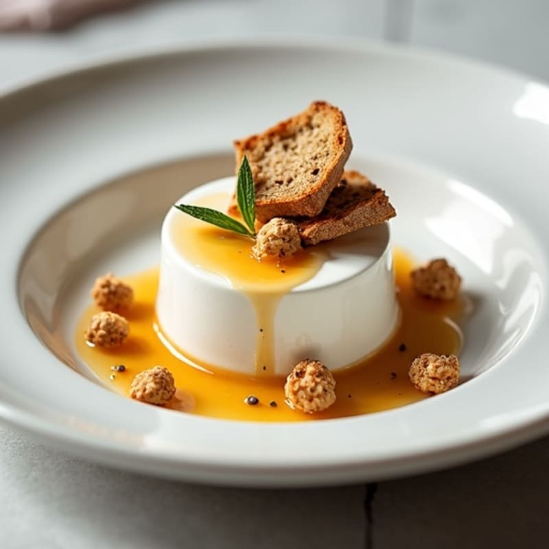 High-Protein Yogurt Mousse with Sourdough Crisp