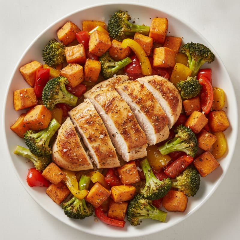 Chicken and Roasted Vegetable Medley
