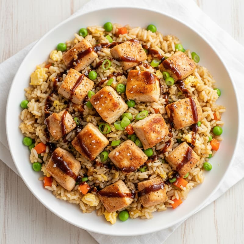 Garlic Chicken Fried Rice