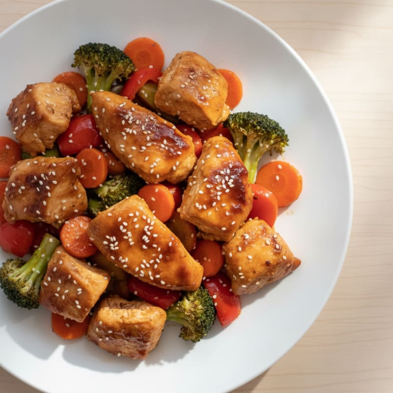 Teriyaki Chicken with Roasted Vegetables