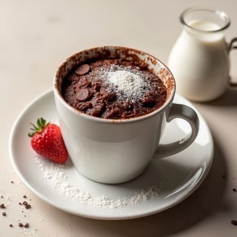 Protein-Packed Warm Chocolate Mug Cake