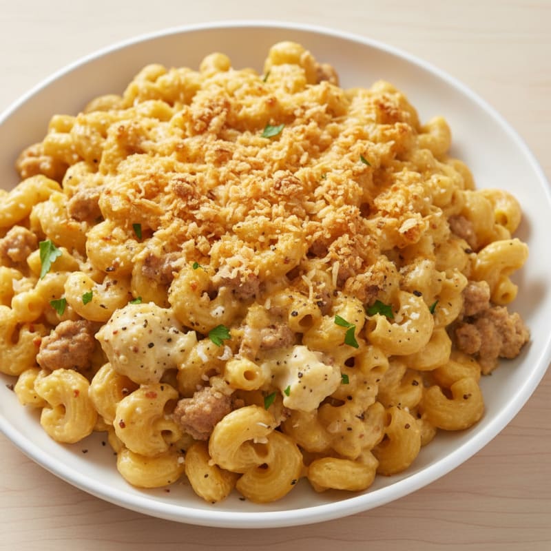 Creamy Golden Baked Macaroni and Cheese