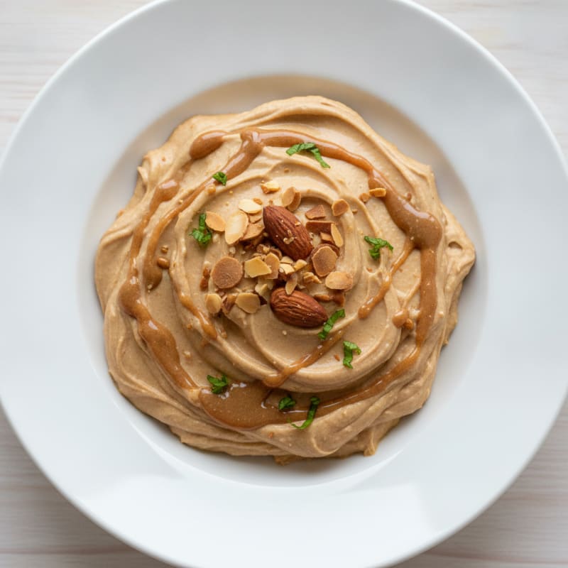 Creamy Vegan Protein Pudding with Almond Butter