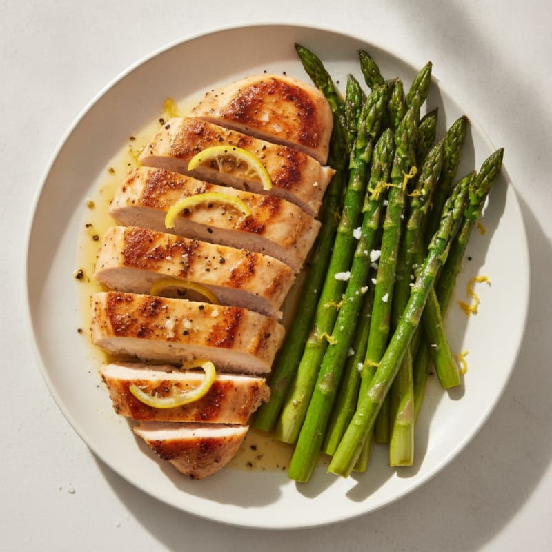 Lemon Herb Chicken with Roasted Asparagus
