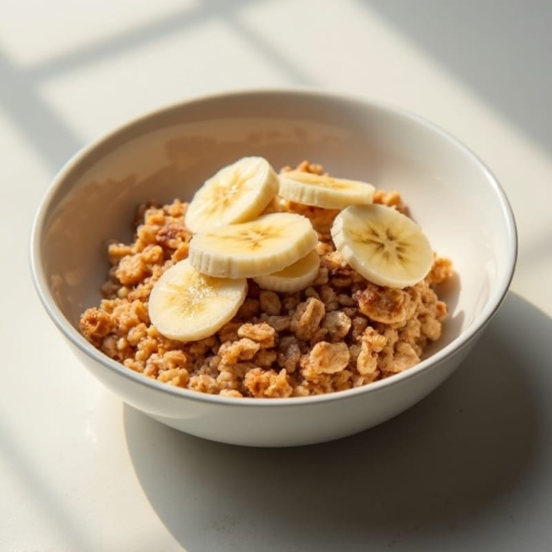 Baked Cinnamon Protein Oats with Creamy Vanilla Glaze