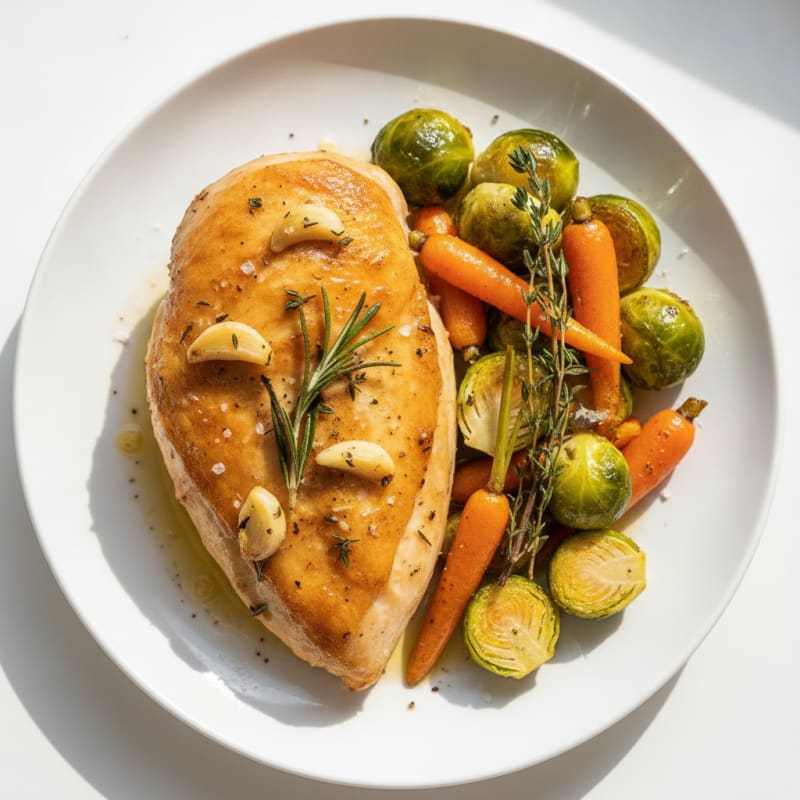 Garlic Herb Roasted Chicken with Vegetables
