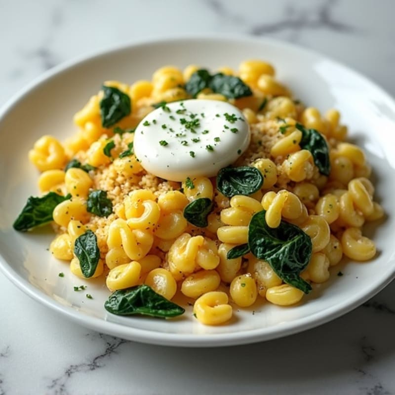 Egg White and Turkey Spinach Scramble with Cottage Cheese