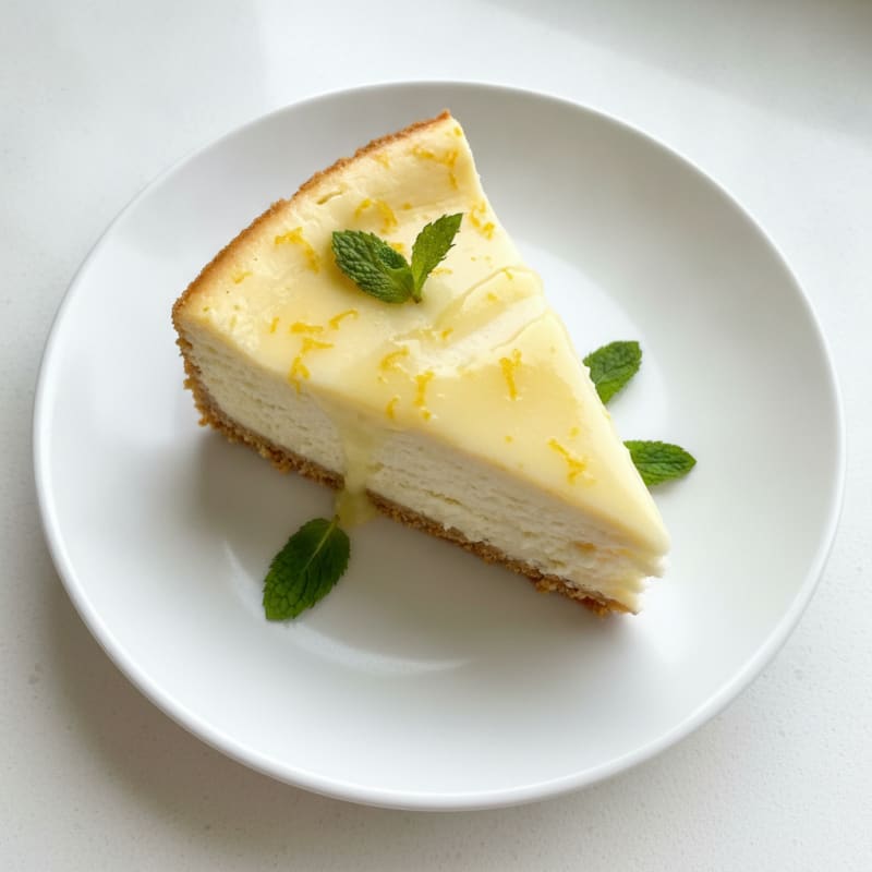 Creamy Lemon Protein Cheesecake