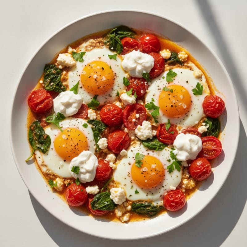 Baked Eggs with Roasted Tomatoes