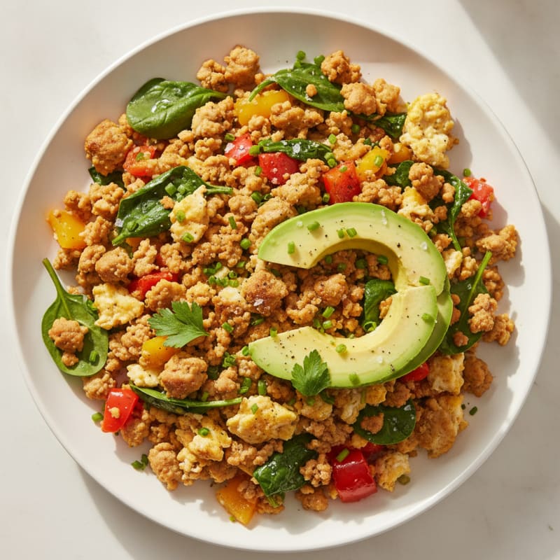 Hearty Morning Scramble with Fresh Herbs