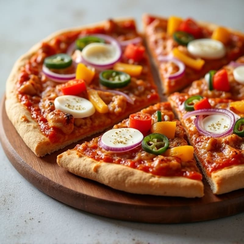 Healthy High-Protein BBQ Chicken Pizza
