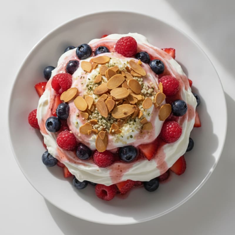 Creamy Greek Yogurt Protein Parfait with Mixed Berries