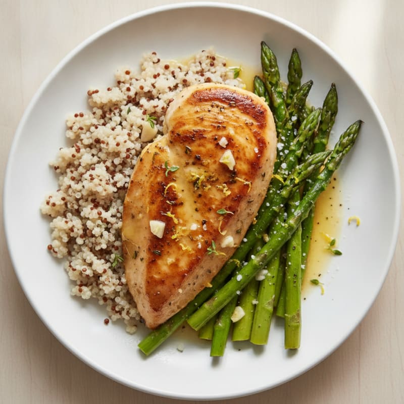 Lemon Herb Chicken with Roasted Asparagus