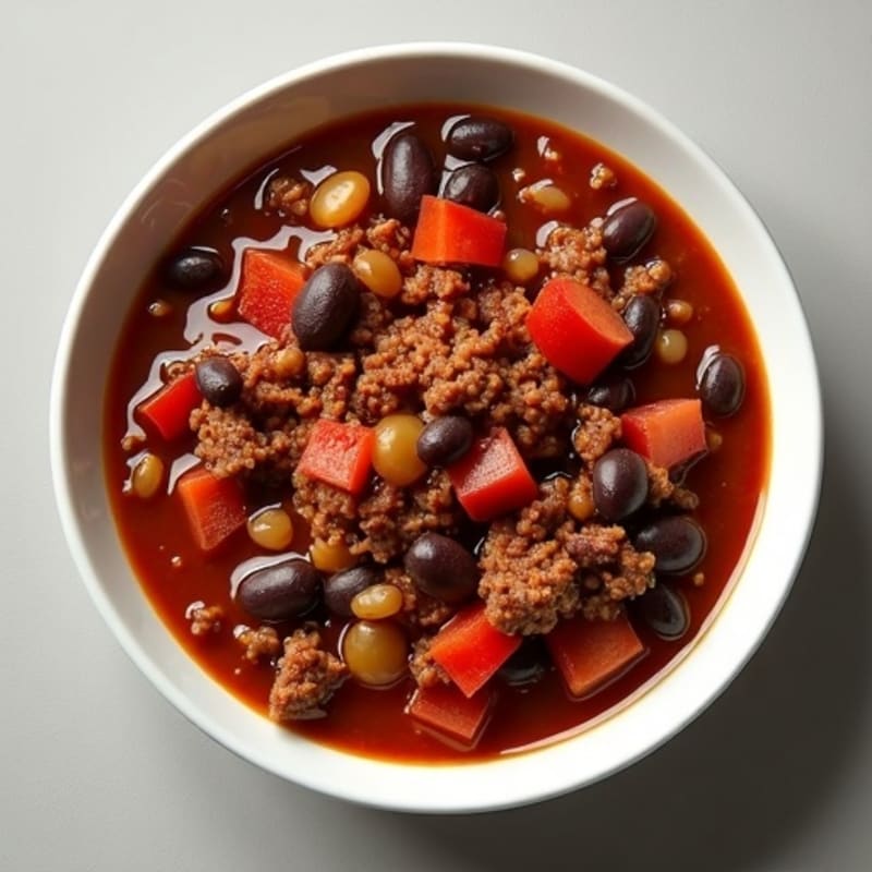 Hearty Black Bean and Ground Beef Chili